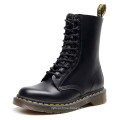 Size 35-44 High Quality 10 Eyes Lace Up Waterproof Dr 1490 Unisex Casual Shoes Black Genuine Leather Women's Martens Boots
